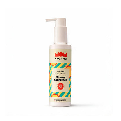Sunny Snuggles - For Baby & Kids Kolay Uygulanabilir Çok Yüksek Korumalı Nan-Nano Mineral Filtreli UVA/UVB SPF50+ Bitkisel Doğal Vegan Güneş Losyonu