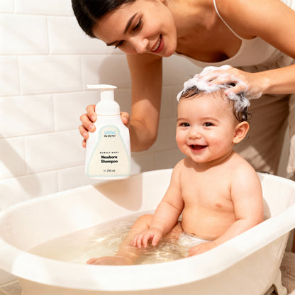 Bubbly Baby | %100 Doğal Kokusuz Yenidoğan Köpük Bebek Şampuanı