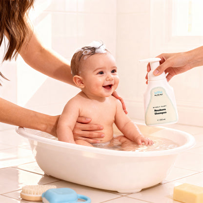 Bubbly Baby | %100 Doğal Kokusuz Yenidoğan Köpük Bebek Şampuanı